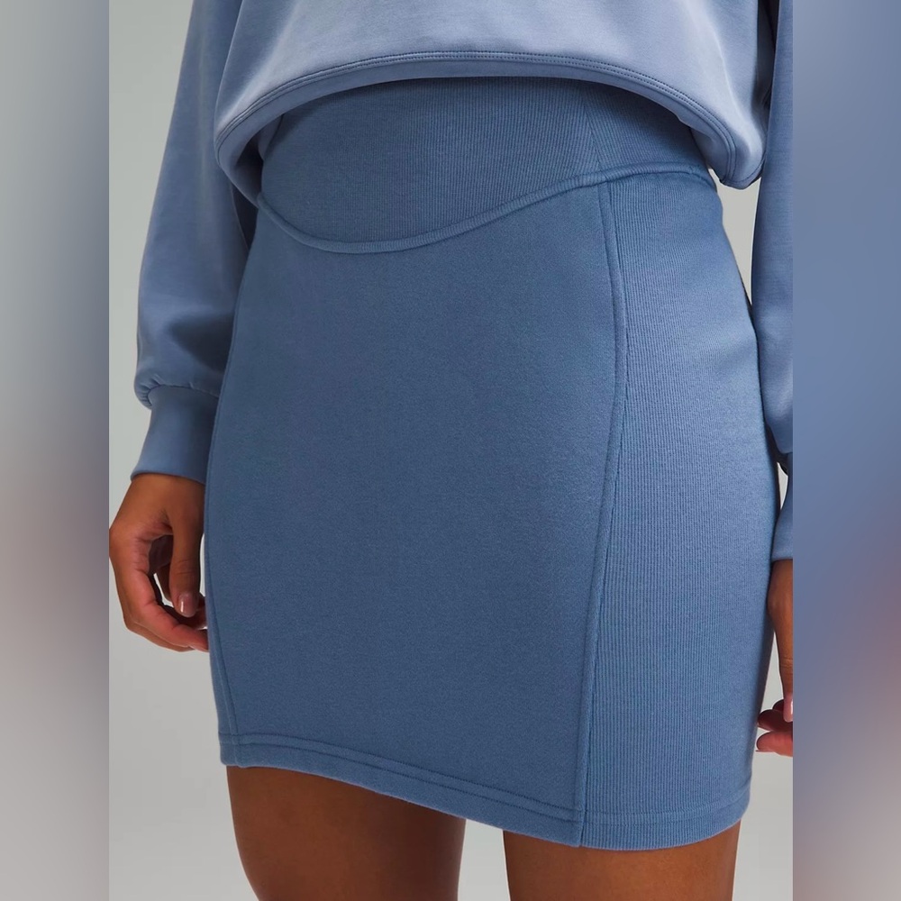 Lululemon Scuba High-Rise Mini Skirt, Oasis Blue, Size L